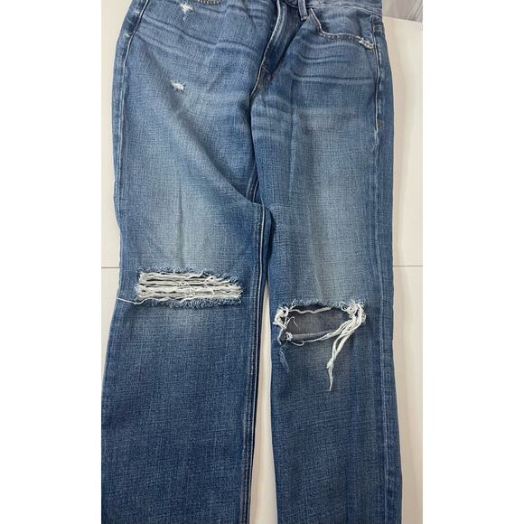 Frame Denim Heritage Le Piper Rips Crop Straight Jean 26 - Picture 5 of 9